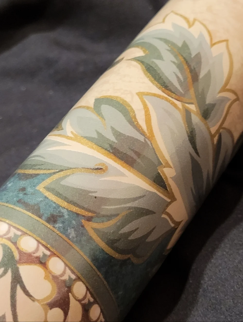 NEW Vintage Seabrook Designs Wallpaper Border FR941B Lot of 5 Rolls